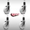 Service Caster 5'' SS Nylon Wheel Swivel 1-5/8'' Expanding Stem Caster Set, 4PK SCC-SSEX20S514-NYS-158-4 - alternate 2